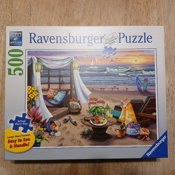 Ravensburger Cabana Retreat Jigsaw Puzzle, 500 Pieces - Picture 1 of 3